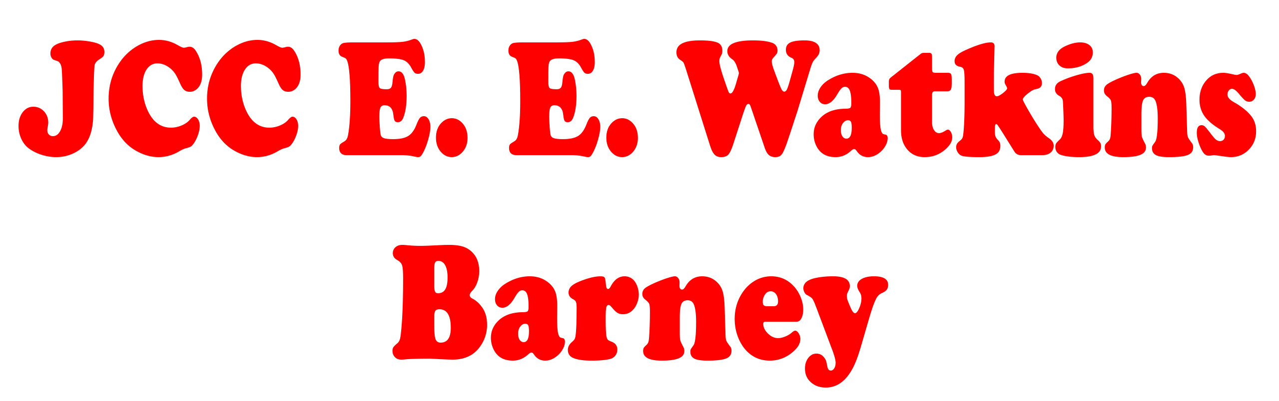 JCC E. E. Watkins Barney